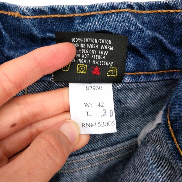 Prison Blues Double Front Custom Painted Jean - Picture 10 of 11